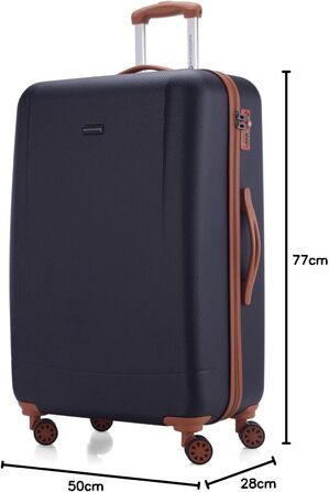 Набір валіз (3 шт.) Hauptstadtkoffer Wannsee, 77 см, 134 л, темно-синій