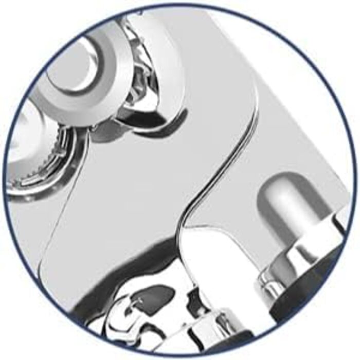 Відкривачка для консервів ручна, чорна, з відкривачем для пляшок, міцна, з гладкими краями та зручною ручкою