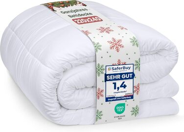 Плед Utopia Bedding 220x240 см: легкий плед з мікрофібри для 2 осіб (білий)