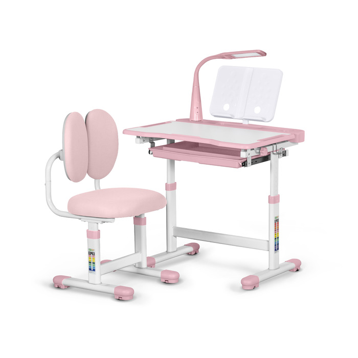 Комплект меблів Evo-Kids (стіл+стілець+полиця+лампа) BD-20 PN