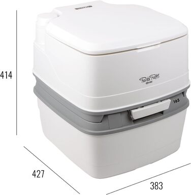 Туалетний портативний Thetford Porta Potti Qube 165 з баком 21 л та природною висотою сидіння