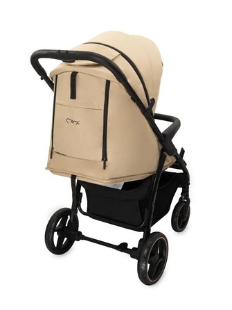 Дитячий візок-прогулянка MoMi Miya, бежевий (до 22 кг) – колеса EVA, повний комплект аксесуарів