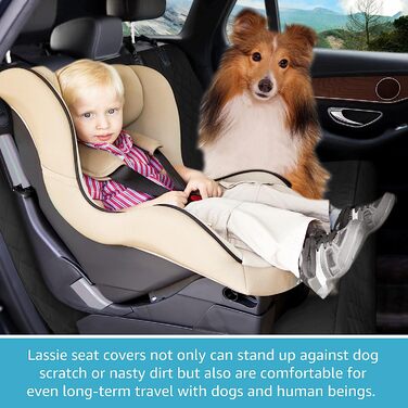 Ковдра для собак Lassie для заднього сидіння автомобіля 100 водостійка і Нековзна для повного автомобільне ковдру для собак заднє сидіння універсальне автомобільне ковдру для собак ковдру для собак автомобіль з бічним захистом для автомобіля позашляховик 