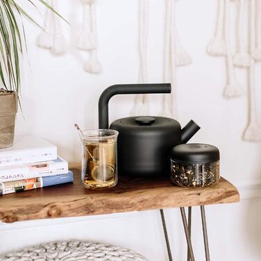 Контейнер для кави та продуктів з вакуумним насосом, герметична кришка, 1,2 л (0,4 л, скляний)