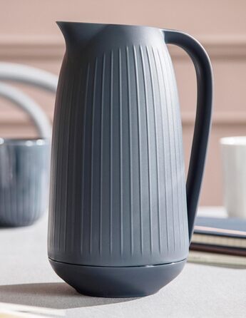 Термос Kähler Isolierkanne 1.0 л Hammershøi для чаю та кави, білий (1л, сірий)