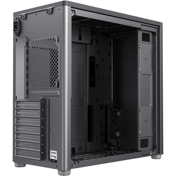 Ігровий корпус GameMax Spark Pro Cube ATX з двома загартованими скляними панелями, USB 3.0, Type-C, чорний