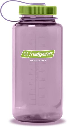 Пляшка для води Nalgene Sustain Tritan без вмісту бісфенолу А, виготовлена з 50 пластикових відходів, об'ємом 900 мл, з широкою шийкою (32 Унції, блакитно-сірого кольору)