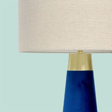 Лампа настільна Relaxdays з оксамитом та льоном