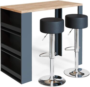 Набір барний стіл і табурети Vicco Bartisch-Set, 117 x 57 см, дуб