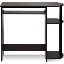 Комп'ютерний стіл/письмовий стіл Furinno, 80 x 73 x 40 см (темно-коричневий/чорний)