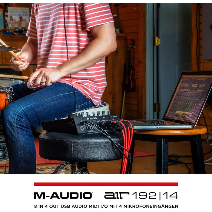 M-Audio Air 192|6: USB аудіоінтерфейс для запису в студійній якості з 2 XLR/Line входами + ПО