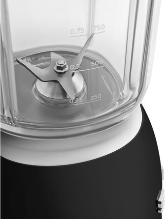 Блендер Smeg BLF03WHEU, 1,5 л, 800W, 4 швидкості, 4 програми, чорний