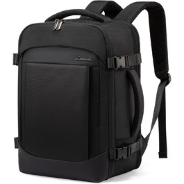 LOVEVOOK Рюкзак ручної поклажі 40x20x25 для Ryanair, 20L, рюкзак для подорожей, для ноутбука 14 дюймів, чоловічий/жіночий, з відділенням для мокрого та сухого, чорний