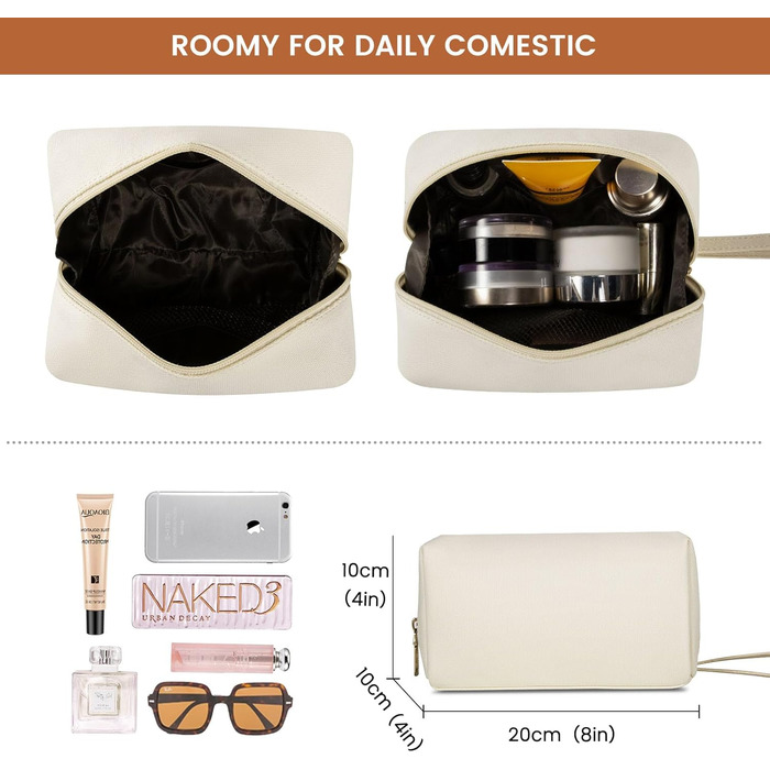 Сумка для ноутбука LOVEVOOK 15.6 дюймів для жінок: велика, на плечі, кросбоді, shopper, з канвасу, елегантна, для офісу, роботи, подорожей (бежева)