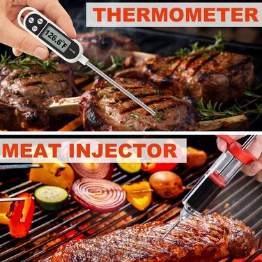 Набір аксесуарів для гриля з нержавіючої сталі 30шт - Професійний, довговічний, у кейсі. Ідеальний подарунок для чоловіків та жінок