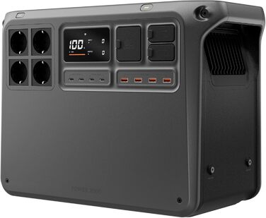 Портативна електростанція DJI Power 2000: 2048 Wh, 3000 W, LiFePO4, сонячний генератор, для дому, кемпінгу та надзвичайних ситуацій