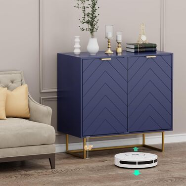 Комод UEV з 2 дверцятами, 80x40x77,5 см - шафа для вітальні, спальні, кухні