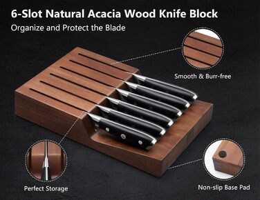 Японський кухонний ніж SHAN ZU 15 см з дамаської сталі, серія PRO (ніж для стейку з бруском)