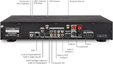 Система з CD-програвачем, підсилювачем, DAB/FM/WLAN, Bluetooth, потокове передавання, 560 CD - HiFi