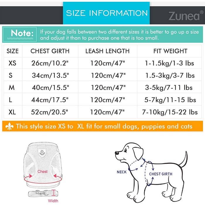 Шлейка для собак Zunea, регульована Світловідбиваюча шлейка для маленьких собак, цуценят, без натягу, з повідцем для цуценят чихуахуа, з сітчастою підкладкою, стійка до спалахів, шлейка для кішок, рожева (1 упаковка), рожева