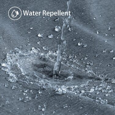 Штора для душу з льону з металевими кільцями, 182x182 см, Marineblau (темно-синій)