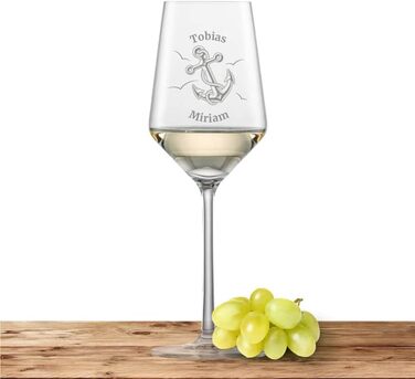 Келих для білого вина Schott Zwiesel Riesling з гравіюванням (якір) - макс. 60 символів