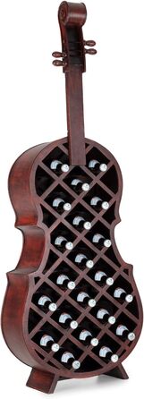 Стеллаж для вина Stradivino на 21 пляшку: дерев'яний винний ретро-стенд, ручної роботи, висота 135 см