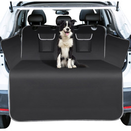Захисний чохол для багажника Nobleza для собак, захисний килимок для багажника із захистом від зарядки, універсальне автомобільне ковдру для собак з 2 кишенями для зберігання, водонепроникне ковдру для собак розміром 185 x 105 см, стійке до подряпин, чохол для багажника автомобіля