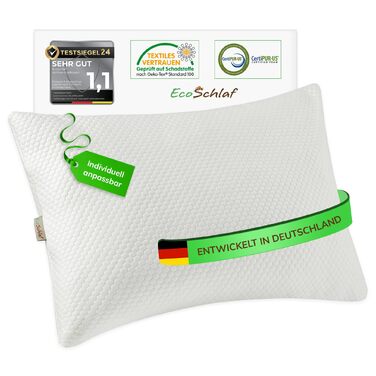 Ортопедична подушка Airflow для сну на боці з Memory Foam – підтримка шиї, зменшення болю, комфортний сон