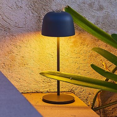 Стійка LED-лампа SOPHIA ROCK біла, бездротова, алюміній, антрацит, регулювання яскравості, висота 28 см