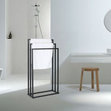 Підставка для рушників Relaxdays, металева, з 3-ма перекладинами