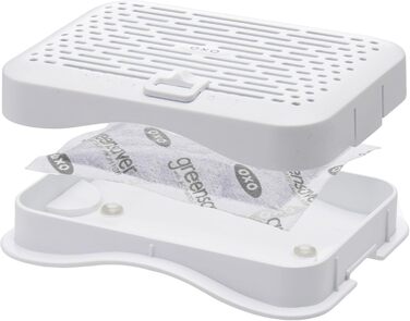 OXO Good Grips Greensaver Контейнер для зберігання продуктів, 4.7 л, з кришкою та вентиляцією, набір 4 шт.