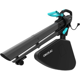 Cecotec Airforce 3300 Crush&Go: електропилосос та подрібнювач листя, 3300 Вт, 270 км/год, XL-насадка, 6 швидкостей, мішок 40 л