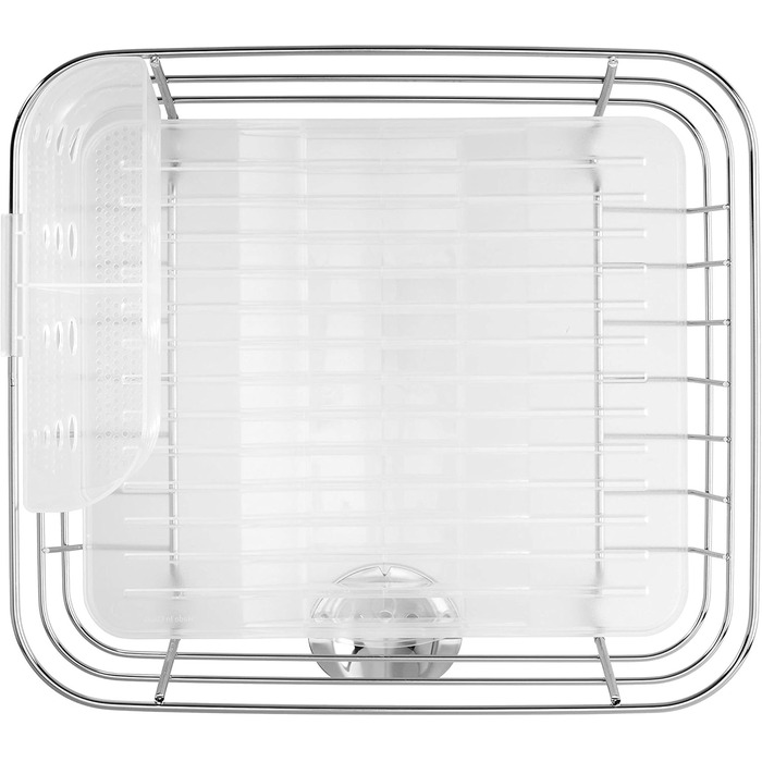 Сушарка для посуду simplehuman KT1104 компактна, пластик, 5 років гарантії, матова сталь