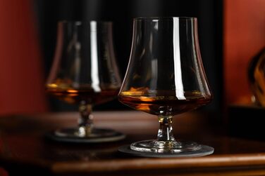 Набір келихів для коньяку, бренді та арманьяку GLASSIQUE CADEAU 440 мл (2 шт.) | Кришталь, безпечно миються в посудомийній машині | Келихи для коньяку в подарунковій коробці