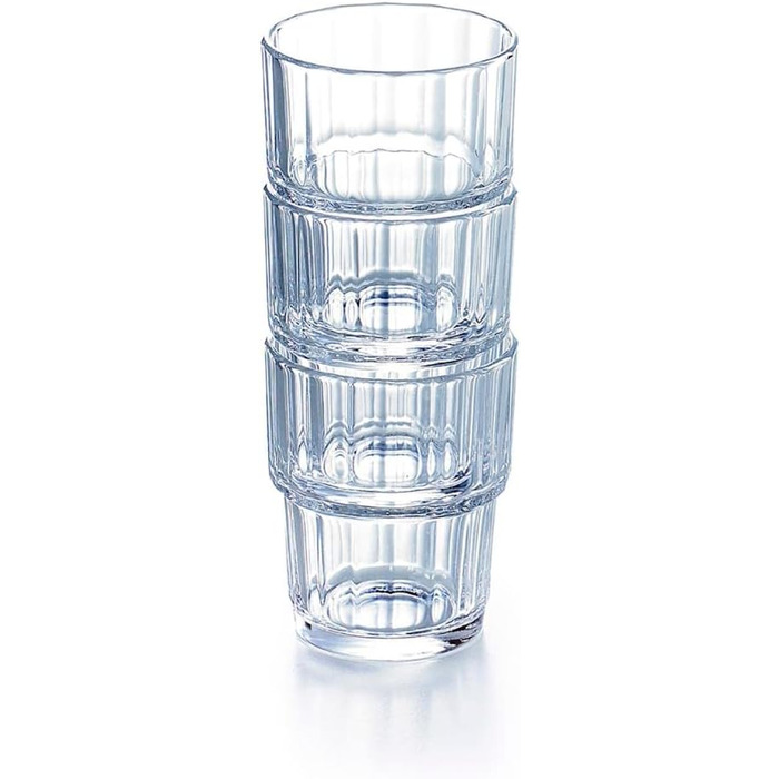 Стакан для пиття Arcoroc ARC 60026 Norvege, стакан для води, стакан для соку, 160 мл, скляний, прозорий, 6 шт.