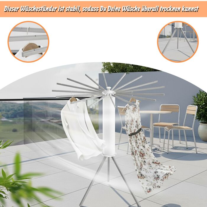 Клямка для одягу Relaxdays з 16 перекладинами