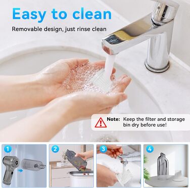 Акумуляторний ручний автомобільний пилосос WYRIAZA — потужний бездротовий міні-пилосос для авто та дому