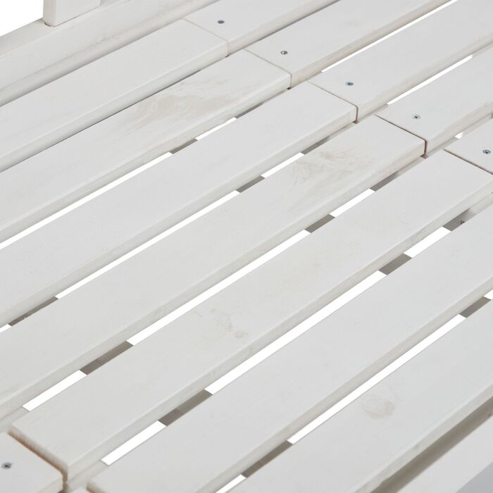 Відпочинкова лавка Relaxdays з білим столиком