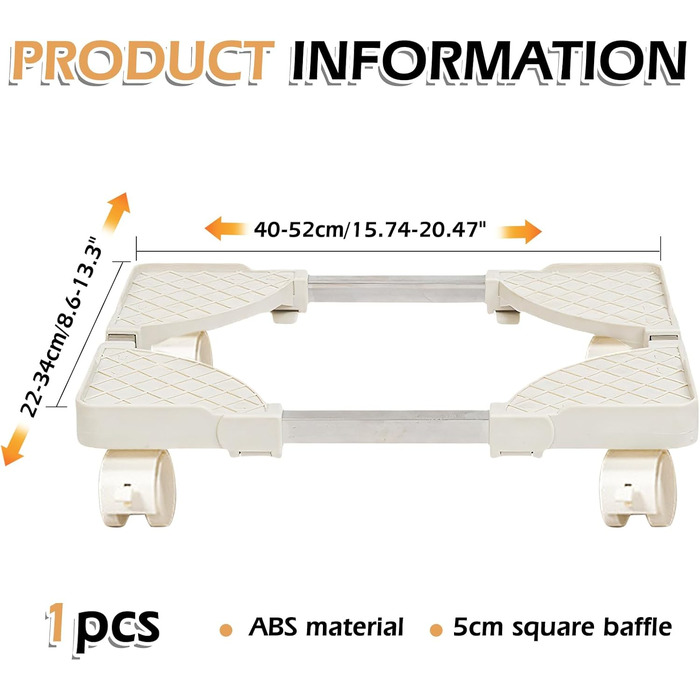 Підставка для комп'ютера SPORWAY: регульована платформа з роликами, під стіл, для корпусу ПК (біла)