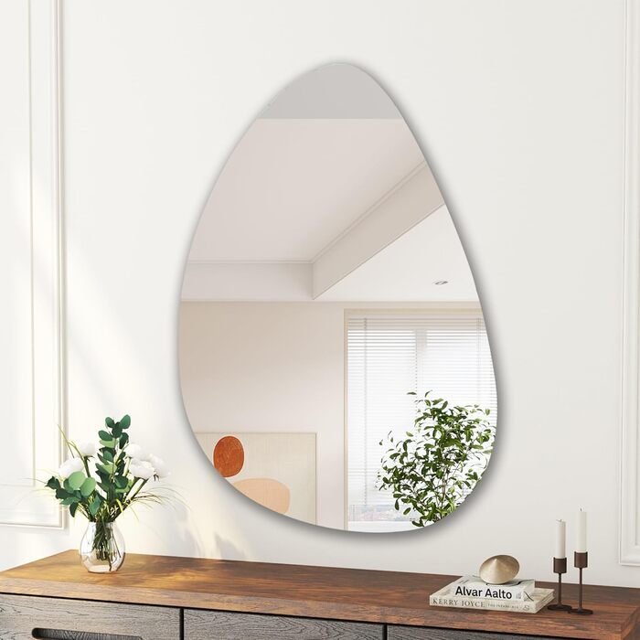 Дзеркало для ванної кімнати Boromal: чорне, вертикальне/горизонтальне, 65x90 см