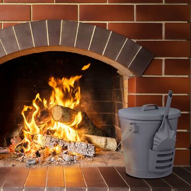 Відро Relaxdays для сміття з кришкою та совкою