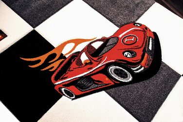 Дитячий килим із зображенням гоночної машини