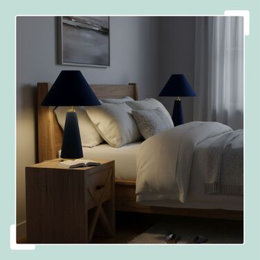 Лампа настільна Relaxdays з абажуром з оксамиту