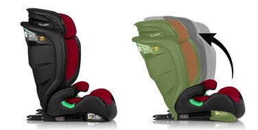 Автокрісло Nukido 15-36 кг для дітей 4-12 років ISOFIX, регулювання підголівника та нахилу, Louis (Червоний)