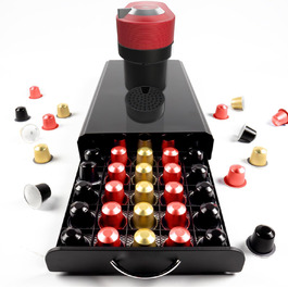 Тримач для капсул кави Gadgy | На зберігання 36 капсул | Ящик для капсул Nespresso | Тримач з нержавіючої сталі