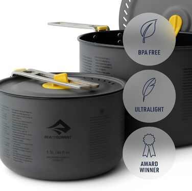 Набір посуду Sea to Summit Frontier UL Two Pot Set - 2 каструлі для приготування їжі на природі