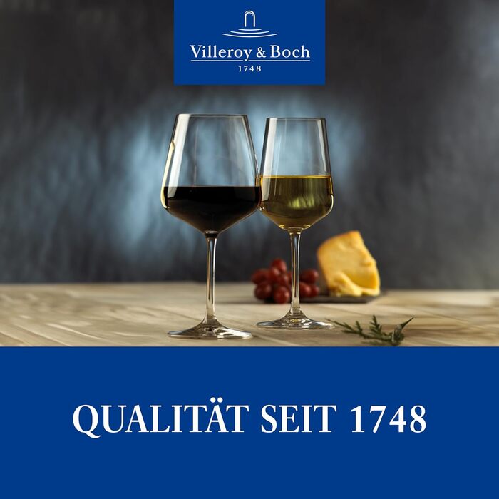 Набір келихів для білого вина Villeroy & Boch Ovid 4 шт. , 380 мл, можна мити в посудомийній машині, кришталеве скло