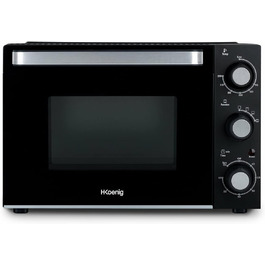 Міні-піч H.Koenig FO42, 42л, 230°C, 5 режимів, таймер 90хв, конвекція, гриль, з щипцями, крихтозбірник, поворотний насадка, 2000W