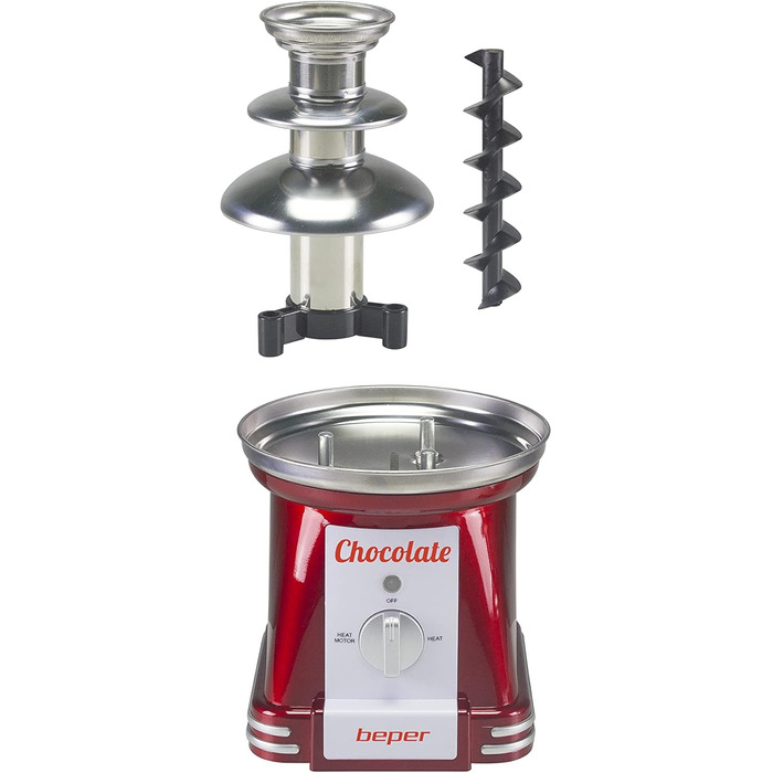 Шоколадний фонтан BEPER P101CUD200, ABS пластик, об'єм 750 мл